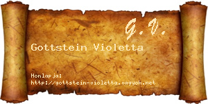 Gottstein Violetta névjegykártya